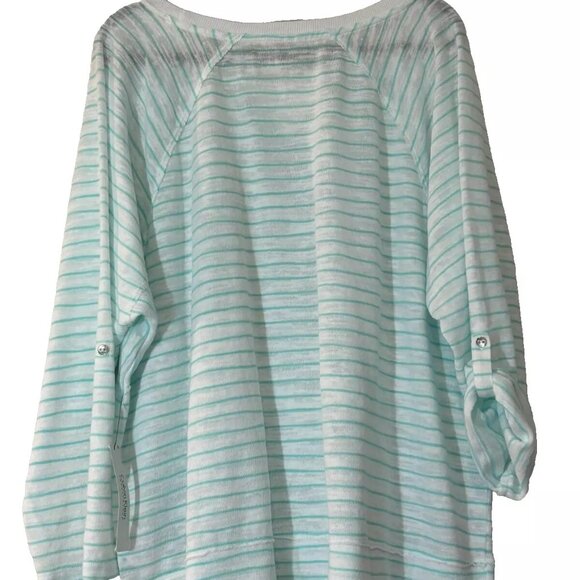 Calvin Klein Performance Roll Tab Sweater plus size 2X NEW - Picture 2 of 10